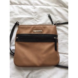 Nine West Tan and Black cross body